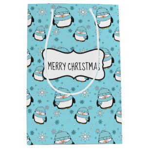 Winter Penguin Gift Bag (Medium)