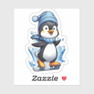 Winter Penguin Ice Staking