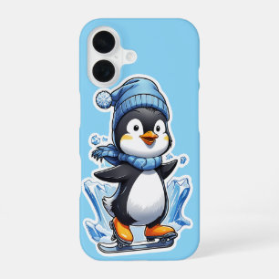 Winter Penguin Ice Staking iPhone Case