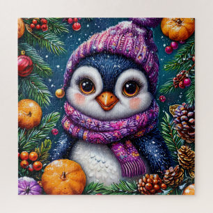 Winter Penguin Puzzle For Kids And Family Fun
