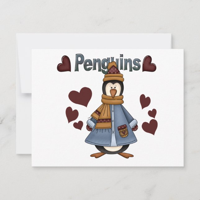 Winter Penguin Tshirts and Gifts (Front)