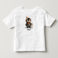 Winter Penguin with Snowman Design