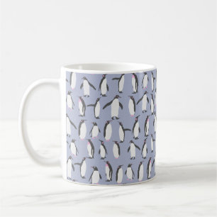 Winter Penguins seamless pattern + your ideas Coffee Mug