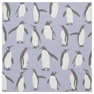 Winter Penguins seamless pattern + your ideas Fabric