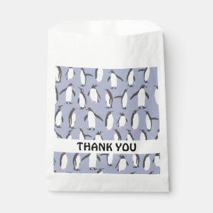 Winter Penguins seamless pattern + your ideas Favour Bag