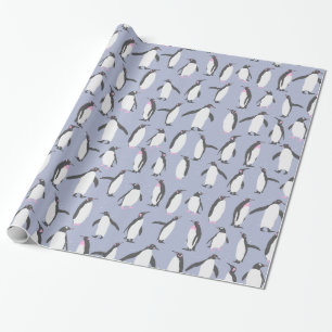 Winter Penguins seamless pattern + your ideas Wrapping Paper