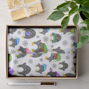 Winter Penguins Tissue Paper