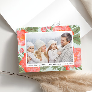 Winter Peony   Holiday Photo Folded