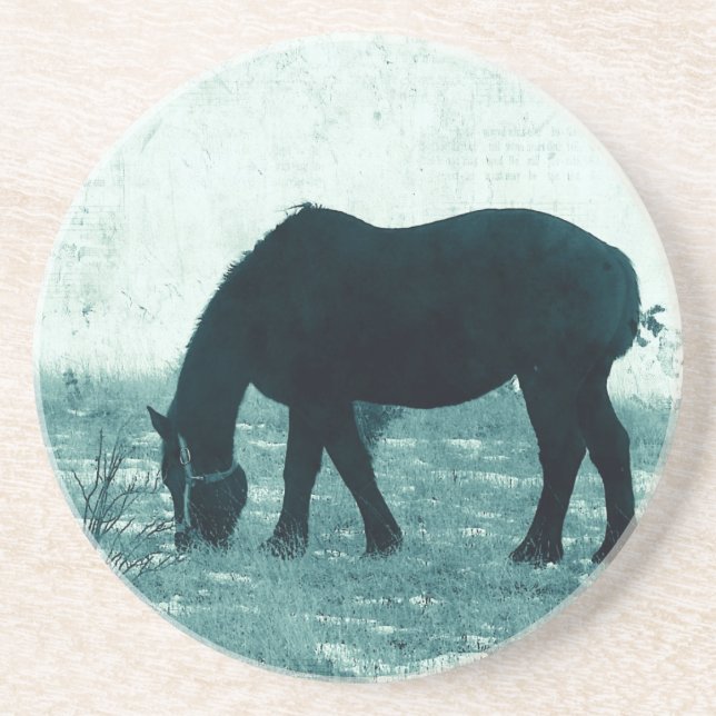 Winter Percheron Coaster (Front)