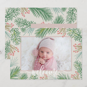 Winter Photo Birth Announcements