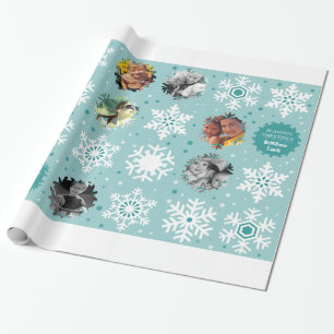 Winter Photo Custom Christmas Gift Wrapper Wrapping Paper