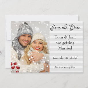 Winter Photo Save the Date