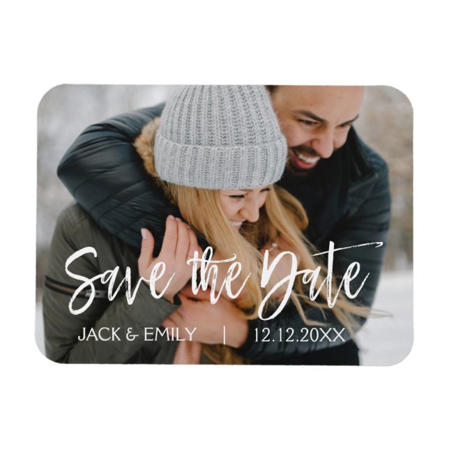 Winter Photo Save the Date Magnet (Horizontal)