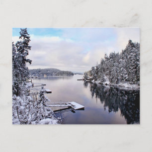 Winter Picture of Snow Postcard