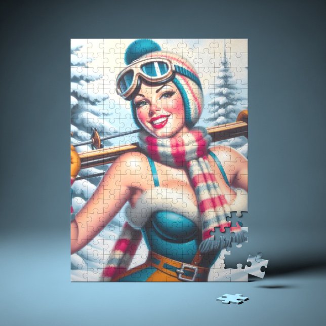 Winter Pin-up Girl Jigsaw Puzzle (Creator Uploaded)