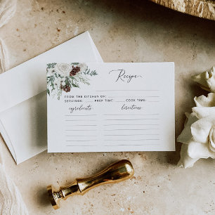 Winter pine cone elegant recipe for the bride