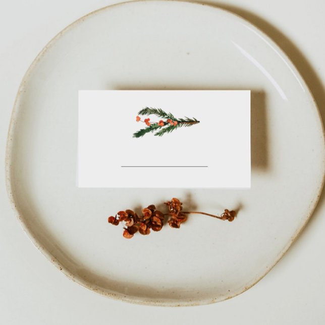Winter Pine Fill in  Place Card (Creator Uploaded)
