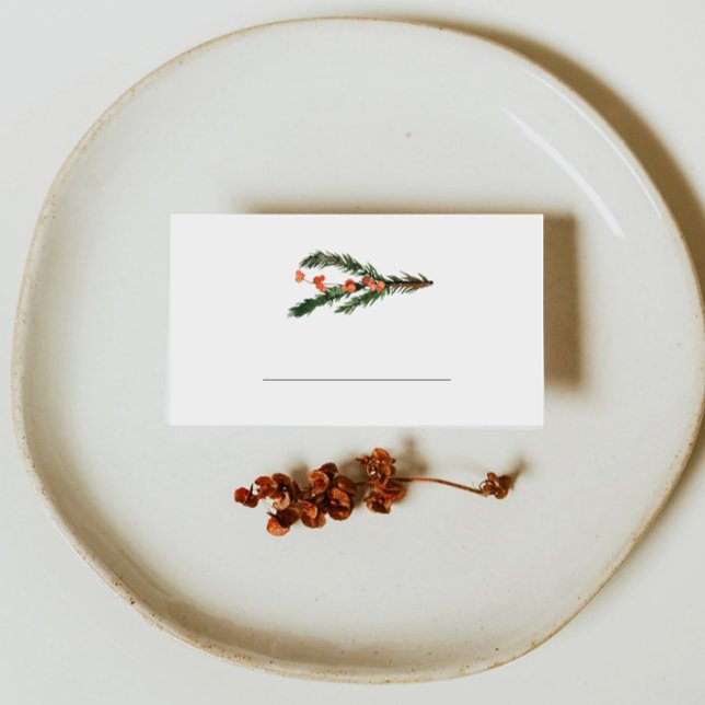 Winter Pine Fill in  Place Card (Creator Uploaded)
