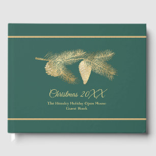 Winter Pine Holiday Guest Book