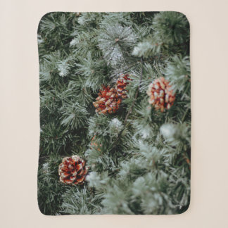 Winter Pine Sherpa Blanket
