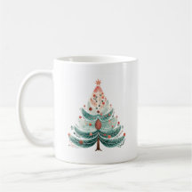 Winter Pine Tree Christmas Coffee Mug