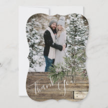 Winter Pine Tree & Pine Cones Wedding