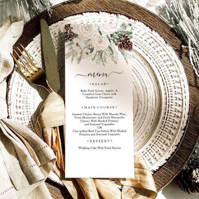 Winter Pine Wedding Menu (Creator Uploaded)