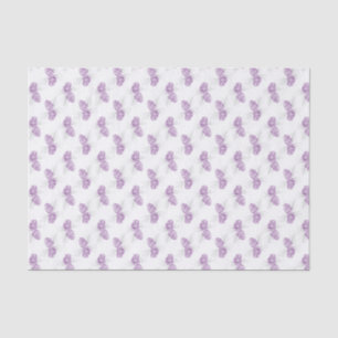 Winter Pinecones purple grey white tissue paper