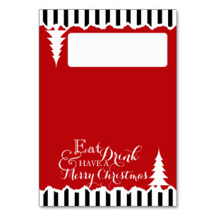 Winter Pines Christmas Seating Place Card