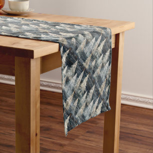 Winter Pines & Holiday Sentiments Short Table Runner