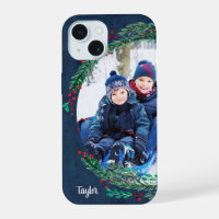 Winter Pines Personalised Family Photo