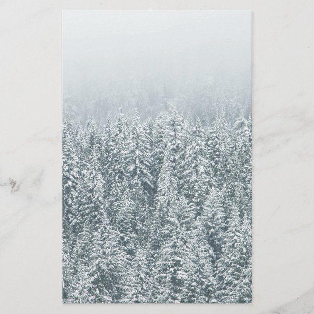 Winter Pines Stationery (Front)