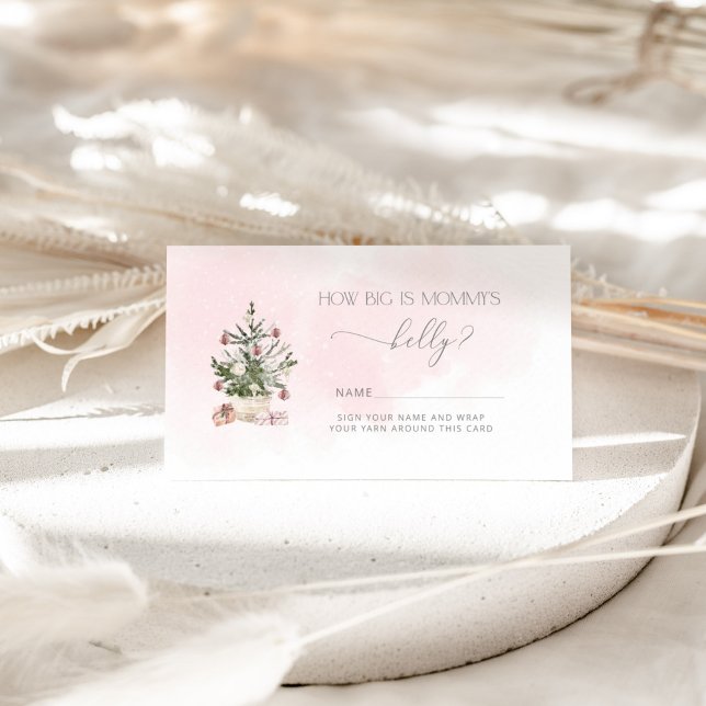 Winter pink how big is mummy's belly enclosure car card (Creator Uploaded)