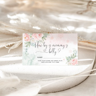 Winter pink how big is mummy's belly enclosure card