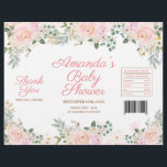 Winter Pink Snowflake Floral Chip Bag Wrapper<br><div class="desc">Winter Pink Snowflake Floral Chip Bag Wrapper</div>