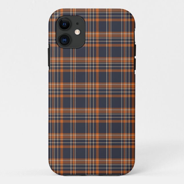 Winter plaid iPhone case (Back)