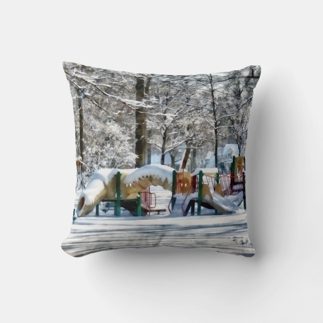 Winter Playground Cushion (Front)
