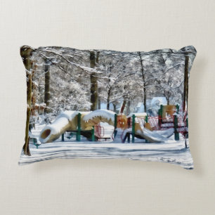 Winter Playground Decorative Cushion