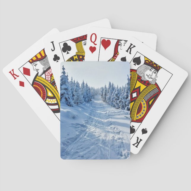 Winter  playing cards (Back)