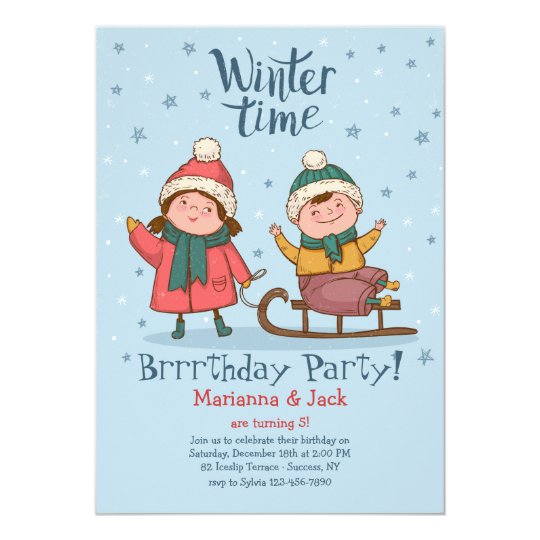 Winter Playtime Invitation