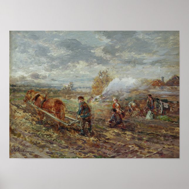Winter Ploughing Poster (Front)