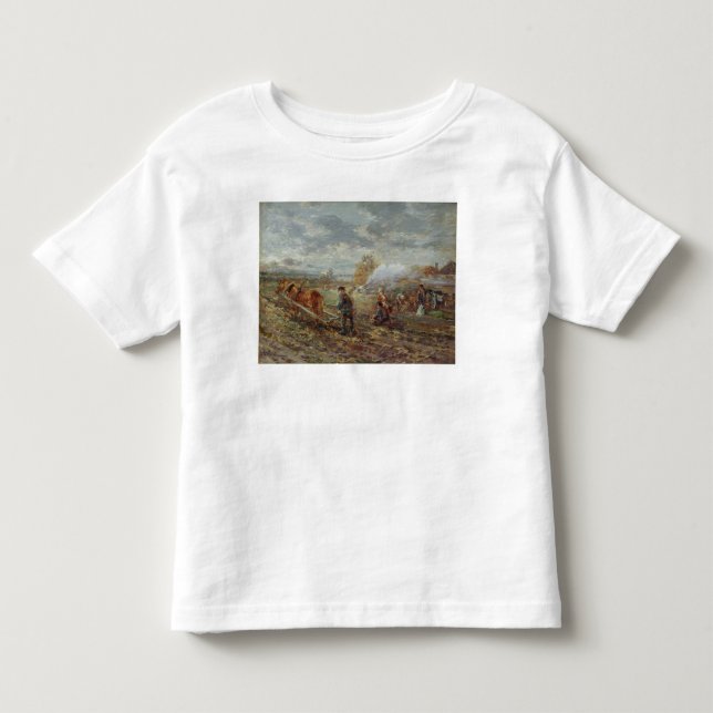 Winter Ploughing Toddler T-Shirt (Front)