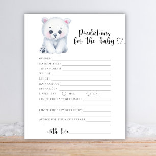 Winter polar bear - baby predictions and advice