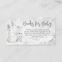 Winter Polar Bear Baby Shower Books for Baby