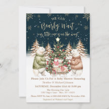 Winter Polar Bear Snowflake Baby Shower