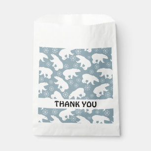 Winter Polar Bears seamless pattern + your ideas Favour Bag