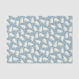 Winter Polar Bears seamless pattern + your ideas Tissue Paper