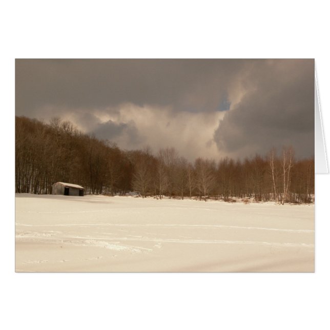 Winter Pole Barn (Front Horizontal)