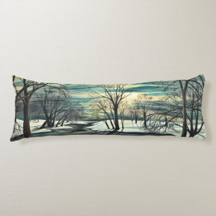 Winter Pond Body Pillow