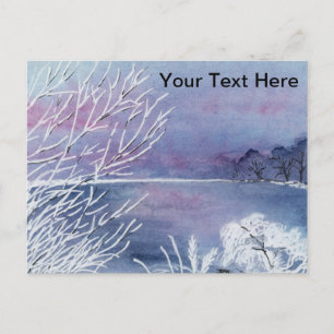 Winter Pond Postcard
